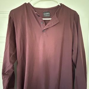 Cuts Clothing elongated Henley